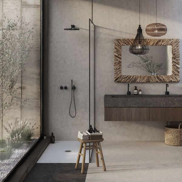 La réinterprétation de la texture de Grigio Alpi chez Cosentino