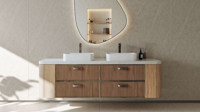 18 carrelages tendance qui subliment murs et sols de la salle de bains