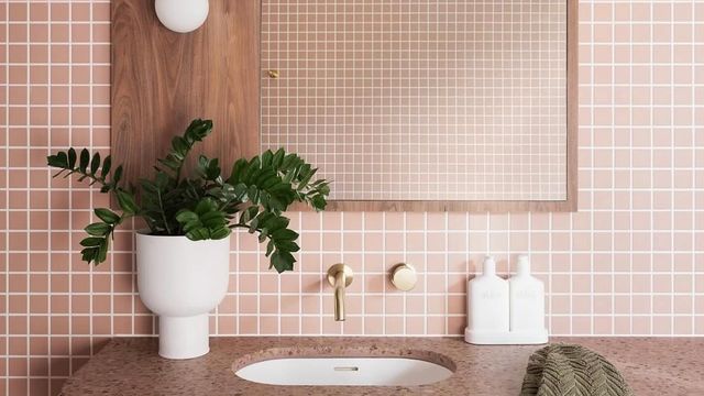 Cette couleur est parfaite dans une petite salle de bains
