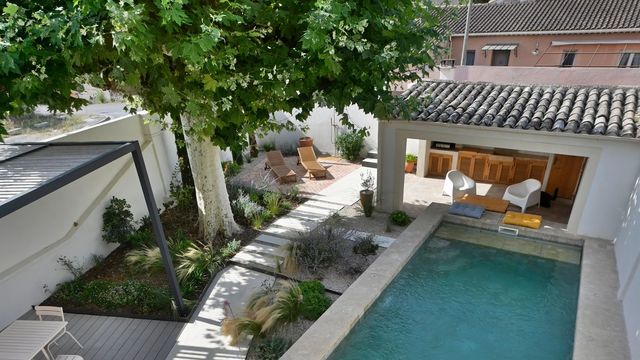Un jardin bétonné métamorphosé en oasis provençale